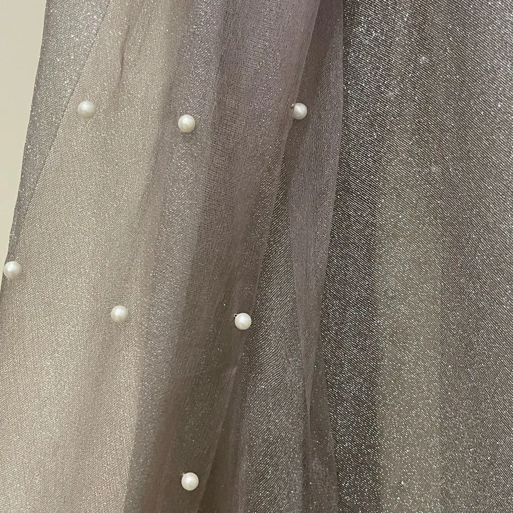 SILVER PEARL Dotted Scarf!